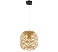 Bamboo plafond suspension lampe de salon filaments tressés lampe suspendue dans le kit, y compris les ampoules LED