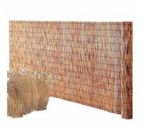Bamboo s - Clôture décorative pour extérieur, résistant aux intempéries, clôture de jardin, bambou naturel pour terrasse et arrière-cour - 1,22 x 6 m (H x L x L)