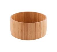 Point-Virgule saladier en Bambou, Grand saladier Rond, Bol Cuisine, Naturel, 25cm