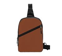 Bamboo Shoot Sac de sport pliable marron avec plusieurs poches, tissu polyester résistant à l'eau, sac à dos de voyage compact