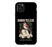 Bamboo Tile Club Soirée Mahjong Oiseau Rétro Coque pour iPhone 11 Pro Max