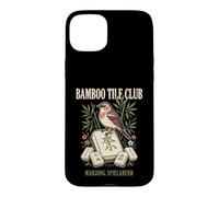 Bamboo Tile Club Soirée Mahjong Oiseau Rétro Coque pour iPhone 15 Plus
