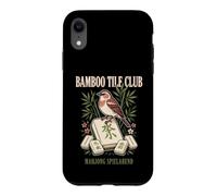 Bamboo Tile Club Soirée Mahjong Oiseau Rétro Coque pour iPhone XR
