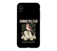 Bamboo Tile Club Soirée Mahjong Oiseau Rétro Coque pour iPhone XS Max