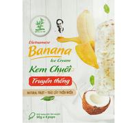 BAMBOO TREE Bâtonnet glacé banane 4 x 90g