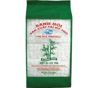 BAMBOO TREE - Vermicelle de riz fin - (1 X 340 GR) | Fabriqué au Vietnam à 87 % de riz pur - Sans gluten - Idéal pour pho, pad thaïlandais et spring roll