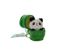 (Bamboo tube)Lovely Animal Keychain with Unique Designs Fashion Accessory for Bags and Car Key Holder Daily Use Stylish Outfits