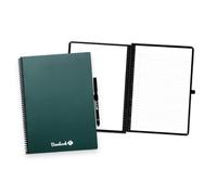 BAMBOOK Colourful - Cahier Effacable - Forêt (Vert Foncé) - A4 - Vierge et ligné - Carnet Réutilisable, Connecté