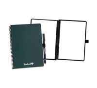 BAMBOOK Colourful - Cahier Effacable - Forêt (Vert Foncé) - Couverture Souple - A5 - Vierge - Cahier Réutilisable, Cahier Connecté, Carnet Effacable