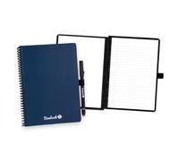 BAMBOOK Colourful - Cahier Effacable - Marin (Bleu Foncé) - Couverture Souple - A5 - Vierge et ligné - Carnet Réutilisable, Connecté