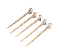 BambooMN 100 pcs décoratifs Boule Cocktail Fruits Sandwich Piques brochettes Pas Oubliées Les événements, Vacances de, Restaurants, Les buffets de fête - Nombreuses Couleurs 2.75" (7cm) Claire