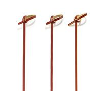 BambooMN Brand - 4.5 Decorative Bamboo with Knotted Pick, Tea Colored (1,000 Pieces) by BambooMN