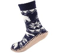 BambooMN Chaussons en fourrure douce pour femme avec pompon, deux tailles, ours polaire, 2/7 UK