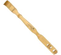 BambooMN Gratte-dos en bois de bambou de 43,2 cm avec rouleaux de massage pour soulager les démangeaisons et le stress