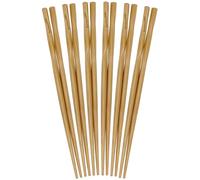 BambooMN Lot de 6 paires de baguettes japonaises réutilisables en bambou torsadé 22,9 cm