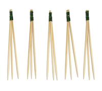 Bamboomn Marque - 8,9 cm décoratifs en bambou Trident Picks ou 14 cm Trident Fourchette de fruits - 100/300/1000 pièces 3.5" Trident Pick - Green