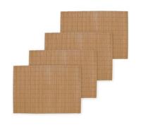 Bamboomn Marque - Set de table en bambou/Tapis à sushi - 32,4 x 47 cm - 5 options de couleur - 4/6/8 pcs marron