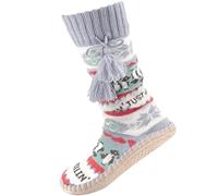 BambooMN Pantoufles Chirpysocks pour femme, Chill Pingouin, 40/44 EU