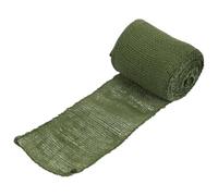 BambooMN Rouleau de ruban en toile de jute de 14 cm de large, 1 rouleau de 9 m, vert olive