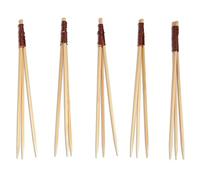 BambooMN - Trident en bambou - Fil marron - Pour événements avec traiteur, vacances, restaurants ou fournitures de fête - 8,9 cm - 1000 pièces