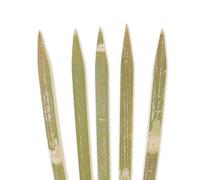 BambooMN Yakitori Lot de 100 brochettes de barbecue carrées en bambou 21,1 x 1 cm