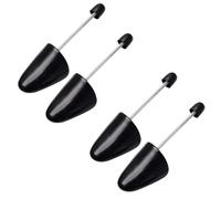 Bamboopack Lot de 2 paires d'embauchoirs à chaussures pour femme - Longueur réglable - Support de bottes - Avec ressort de tension - Pratique - Outil de façonnage automatique, Noir , Women