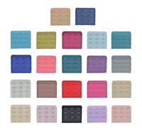 Bamboopack Lot de 22 extensions de soutien-gorge avec 3 crochets et 3 rangées de couleurs assorties pour femmes et filles, x, 85