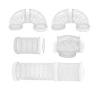 Bamboopack WLU22470 Tunnel de jeu pour hamster - Assortiment de tubes transparents pour cage à hamster et accessoires, M