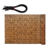 BambooPrivacy Clôture pour balcon et terrasse - Pare-soleil extérieur de 0,6 à 1,7 m de hauteur - 2 à 10,1 m de long - Décoration de jardin - Rouleaux de clôture en bambou respectueux de