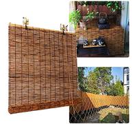 Bamboorollo Outdoor - Rollo Bamboo Sans Forage, Protection Solaire, Protection De La Vue, Rollo En Bois Pour Fenêtres, Pavilion, Balcon, Store De Bambu En Plein Air,120 x 175 cm (47 x 69 in)
