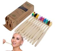 Bamboos Toothbrushes - Bamboos Toothbrushes With Soft Bristles, Portable Travel Wooden Toothbrush For Men And Women, Eco-Friendly Bamboo Toothbrush Set, Natural Care Toothbrrush For Daily Use