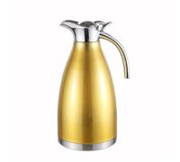 Bambos 2L Bouilloire Or Thermos Vide Isolation Thermique En Acier Inoxydable Avec Couvercle Eau Pour Boire Du Thé de L'eau Du Café