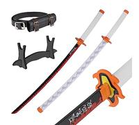 Bambou Anime Katana Cosplay Épée, Katana Inspiré Demon Slayer Épée 105 cm 41 Pouces Hashira Piliers Protagoniste Katana, une Variété de Styles (Kyojuro Rengoku's Drewniany JT10656)