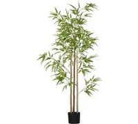 HOMCOM Plante Artificielle Bambou Arbre Artificiel Hauteur 180 cm avec Pot, décoration Interieur, très réaliste