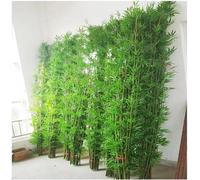 Bambou artificiel 1 m 1,2 m 1,5 m 1,8 m 2 m de hauteur Plantes de bambou artificielles, arbres en plastique, Fausse plante décorative pour clôture de jardin, écran de confidentialité, entrée de cour(2