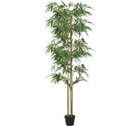 Bambou artificiel 1216 feuilles 180 cm vert