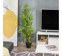 Bambou artificiel de 120cm Outsunny décoration intérieure réaliste robuste sans entretien parfait pour salon ou bureau