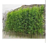 Bambou artificiel extérieur avec des troncs, des tiges et des feuilles de bambou, Fausse clôture de jardin en faux arbre en soie de bambou, Ornements extérieurs intérieurs(10 Bamboo,1.5m/4.9ft Tall)