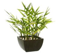 Atmosphera – Bambou artificiel H35 cm – Plante en pot – Noir