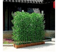 Bambou Artificiel Plante Barrière en Bambou Artificielle Extérieure D'intimité, Grandes Plantes Artificielles de Décoration de Bureau à Domicile, Mur Intérieur de Verdure de Diviseur de Mur, pour Pati