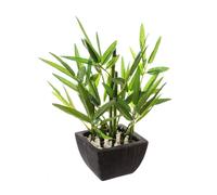 Bambou artificiel - pot en céramique - H26 cm - Atmosphera créateur d'intérieur