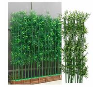 Bambou artificiel pour terrasse, balcon, clôture de jardin extérieur, cloison commerciale, 100 cm / 3.3ft, solution décorative d'intimité pour patio et entrée