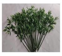 « Bambou artificiel résistant aux UV - 0,9 m à 2,4 m de haut - Plante en soie synthétique pour protection de l'intimité et décoration intérieure - Lot de 40 feuilles en plastique pour la maison et