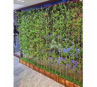Bambou artificiel - Résistant aux UV - Barrière d'intimité à haute simulation pour la maison, le bureau et le jardin