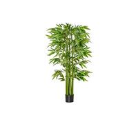 Bambou artificiel XL 1,60H m 975 feuilles denses réalistes pot inclus noir vert Vert G