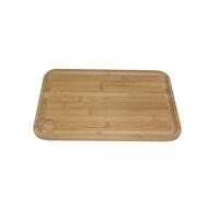 Bambou by Berard 97090 Planche avec Rigole et Poches à Jus 31 x 23 x 2 cm