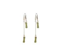 Bambou chinois boucles d'oreilles Zen inspiré Dangle boucles d'oreilles Style asiatique bijoux pour Hanfu mode ethnique minimaliste cadeau pour les femmes fête mariage vacances présent