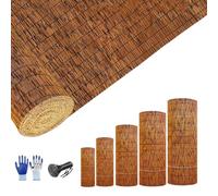 Bambou naturel - Clôture tissée à la main pour jardin et extérieur Réglable 50-170 cm Store enrouleur idéal pour fenêtre et jardin (160 x 200 cm)