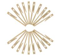 Bambou Pince pour Tube à Essai Beige, 20 Pièces, Manche Long | Support de Laboratoire, Usage Expérimental Scolaire, pour Tubes de 2cm et Pipettes