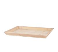 Bambou Plateau texturé service caoutchouc Barware boissons 33 x 25 cm naturel